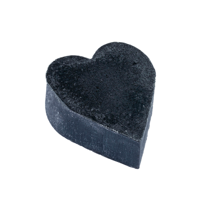 Activated Charcoal Palm Free Heart Soap 40g