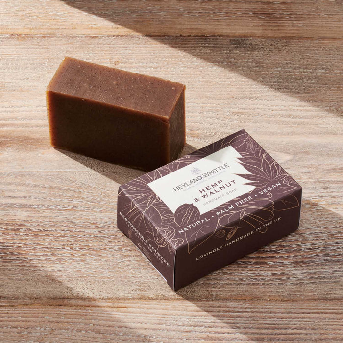 Hemp & Walnut Natural Soap Bar 120g - 4 Pack