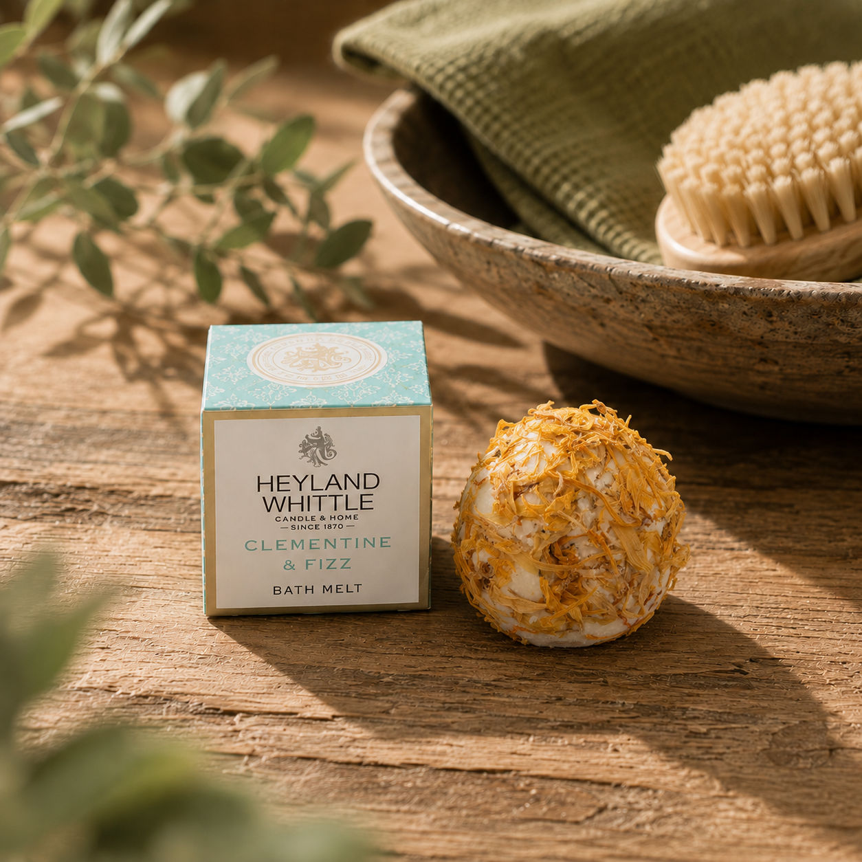 Clementine & fizz bath melt 
