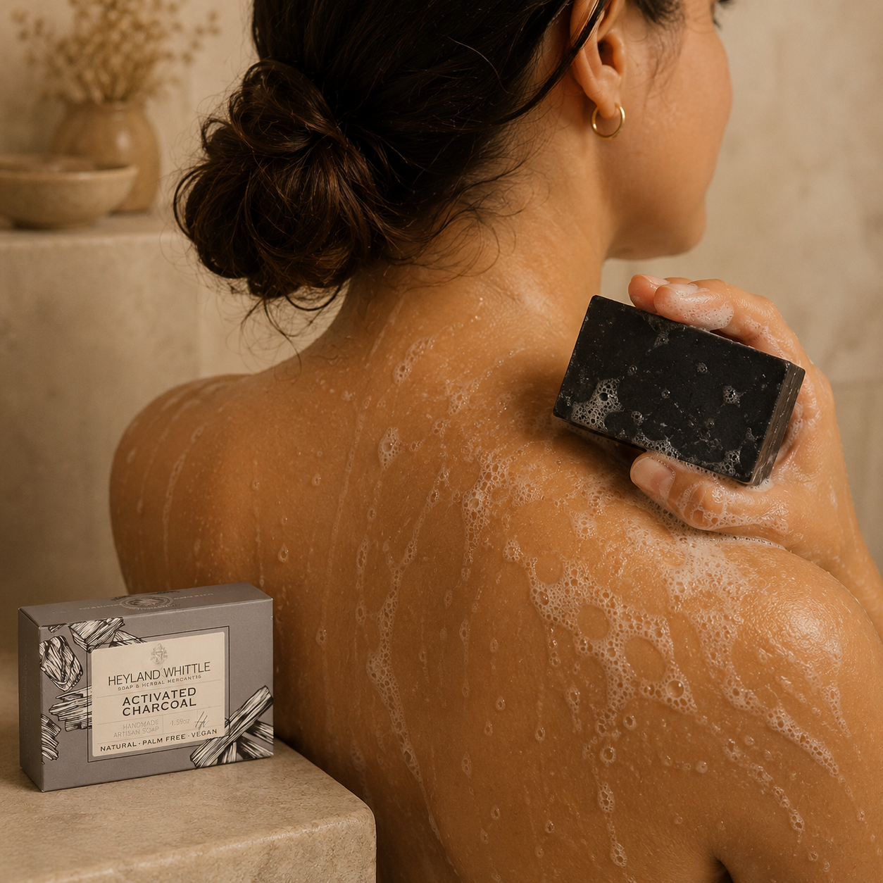 activated charcoal soap bar