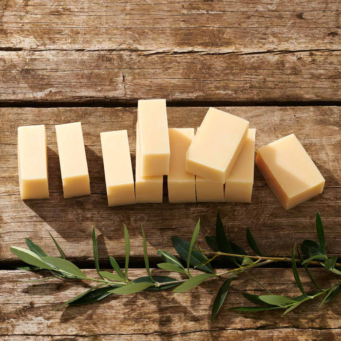 Fragrance Free Olive Palm Free Soap Brick 1.5kg - Cut
