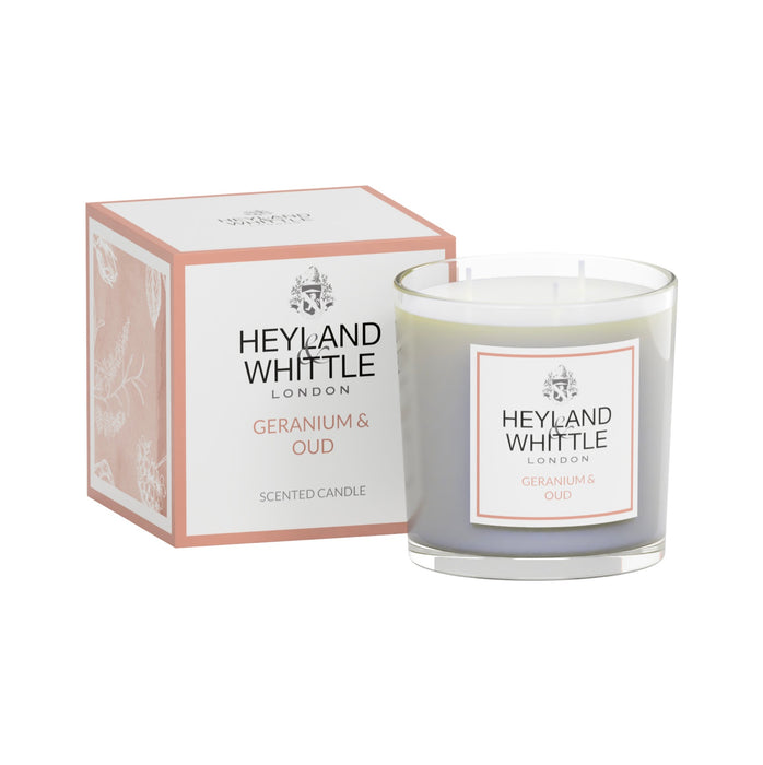 Geranium & Oud 3 Wick Candle 400g