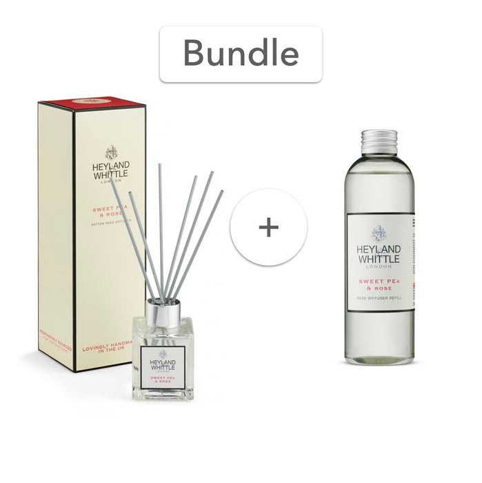 Sweet Pea & Rose Reed Diffuser & Refill - Bundle