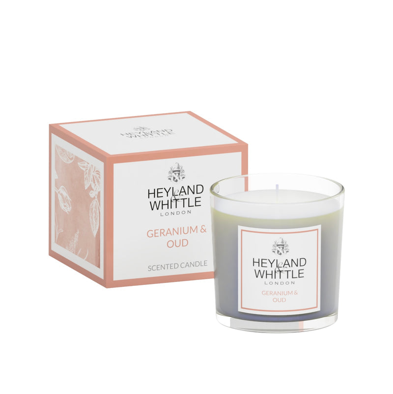 Geranium & Oud Candle in a Glass 180g