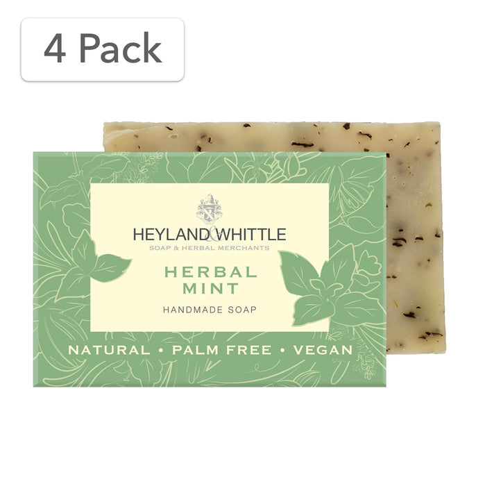 Herbal Mint Natural Soap 120g - 4 Pack