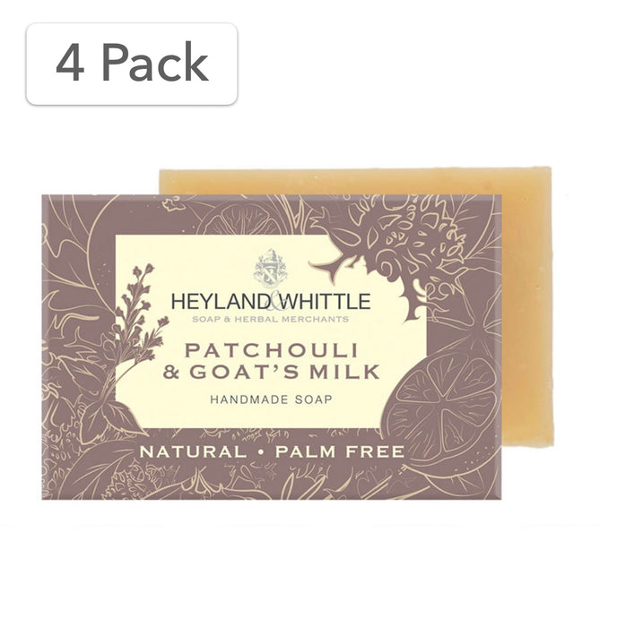 Patchouli & Goat's Milk Natural Soap 120g - 4 Pack