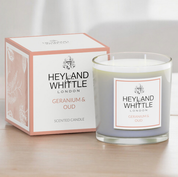 Geranium & Oud 2 Wick Candle 400g