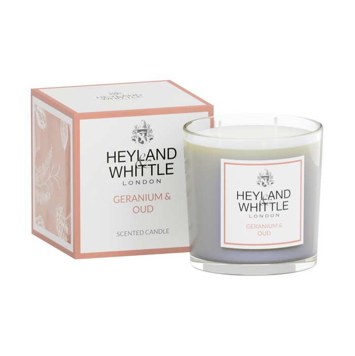 Geranium & Oud 2 Wick Candle 400g