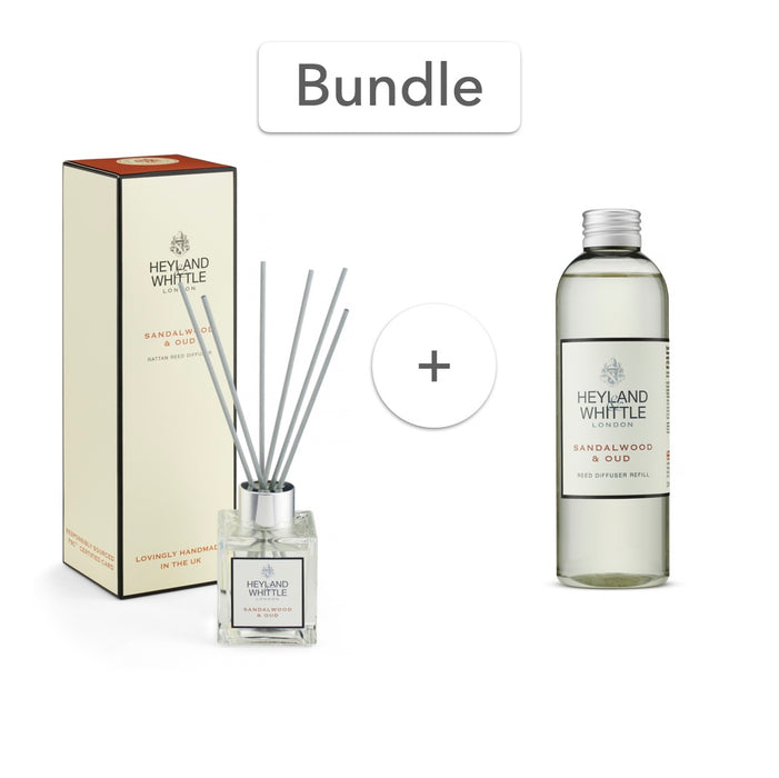 Sandalwood Oud Reed Diffuser 100ml & Refill - Bundle