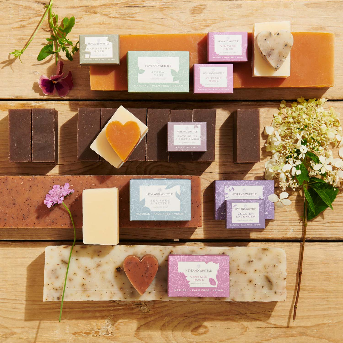 Palm free handmade soap with 100% natural ingredients.