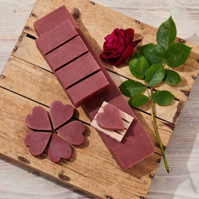 Vintage Rose Palm Free Soap Brick 1.5kg - Cut
