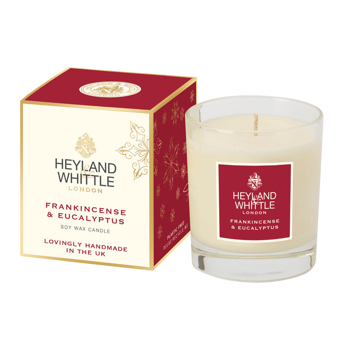 Festive Frankincense & Eucalyptus Candle in a Glass 230g