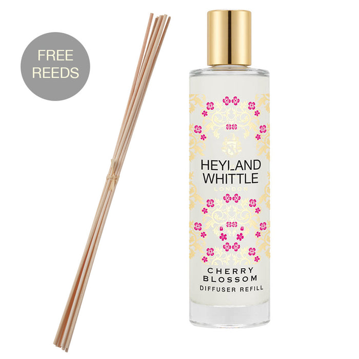 Gold Classic Cherry Blossom Reed Diffuser Refill 200ml
