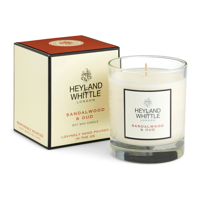 Classic Sandalwood & Oud Candle in a Glass 230g