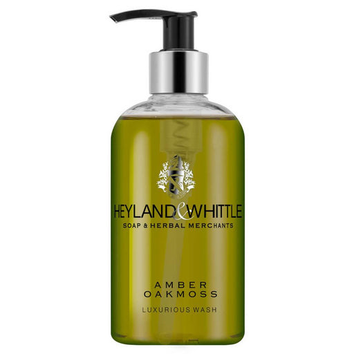 Amber Oakmoss Hand & Body Wash 300ml - Heyland & Whittle Ltd